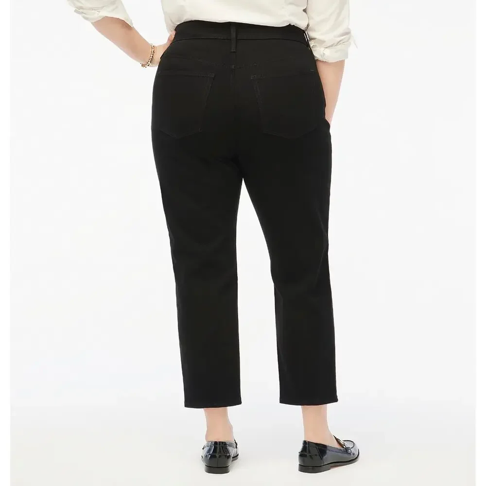 J.Crew Curvy Essential Straight Black Jean All Day Stretch Womens US 32 NWT - Picture 3 of 14